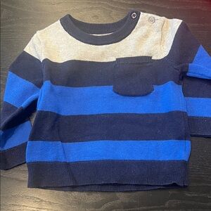 GAP Navy and Blue Striped Kids Sweater